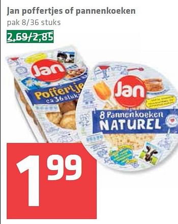 Aanbiedingen Jan poffertjes of pannenkoeken - Jan - Geldig van 25/09/2014 tot 01/10/2014 bij Spar