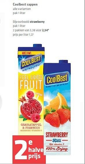 Aanbiedingen Coolbest sappen - Coolbest - Geldig van 25/09/2014 tot 01/10/2014 bij Spar