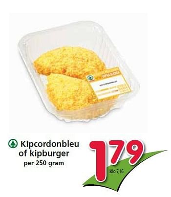 Aanbiedingen Kipcordonbleu of kipburger - Spar - Geldig van 25/09/2014 tot 01/10/2014 bij Attent