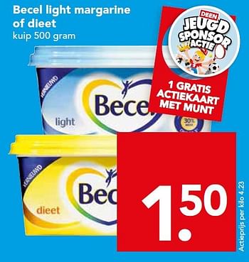 Aanbiedingen Becel light margarine of dieet - Becel - Geldig van 28/09/2014 tot 04/10/2014 bij Deen Supermarkten