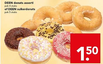 Aanbiedingen Deen donuts assorti - Huismerk deen supermarkt - Geldig van 28/09/2014 tot 04/10/2014 bij Deen Supermarkten