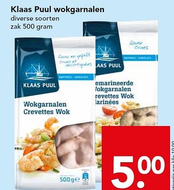 Aanbiedingen Klaas puul wokgarnalen - Klaas Puul - Geldig van 28/09/2014 tot 04/10/2014 bij Deen Supermarkten