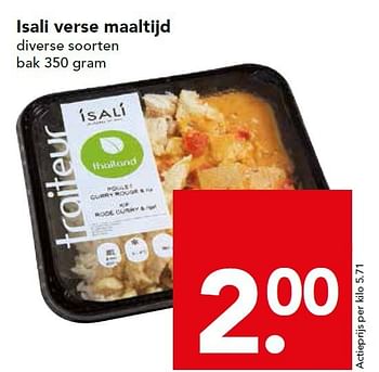 Aanbiedingen Isali verse maaltijd - Isali - Geldig van 28/09/2014 tot 04/10/2014 bij Deen Supermarkten