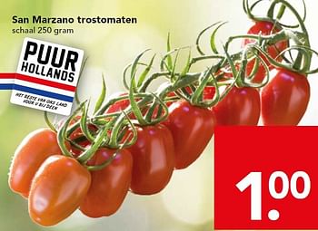 Aanbiedingen San marzano trostomaten - Huismerk deen supermarkt - Geldig van 28/09/2014 tot 04/10/2014 bij Deen Supermarkten
