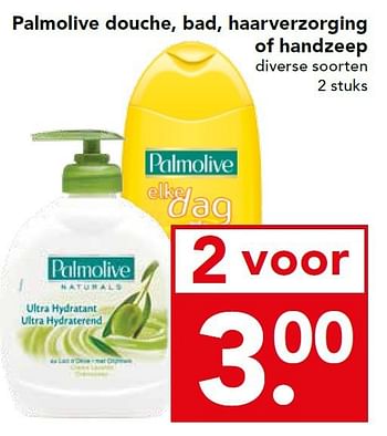 Aanbiedingen Palmolive douche, bad, haarverzorging of handzeep 2voor - Palmolive - Geldig van 28/09/2014 tot 04/10/2014 bij Deen Supermarkten