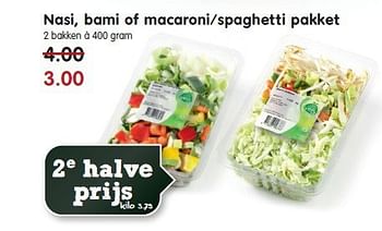 Aanbiedingen Nasi, bami of macaroni-spaghetti pakket - Huismerk - Em-té - Geldig van 28/09/2014 tot 04/10/2014 bij Em-té