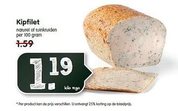 Aanbiedingen Kipfilet naturel of tuinkruiden - Huismerk - Em-té - Geldig van 28/09/2014 tot 04/10/2014 bij Em-té