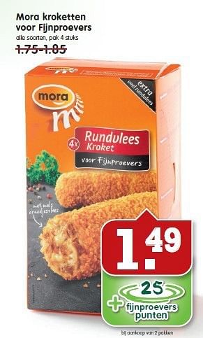 Aanbiedingen Mora kroketten voor fijnproevers - Mora - Geldig van 28/09/2014 tot 04/10/2014 bij Em-té