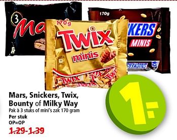 Aanbiedingen Mars, snickers, twix, bounty of milky way - Twix - Geldig van 28/09/2014 tot 04/10/2014 bij Plus