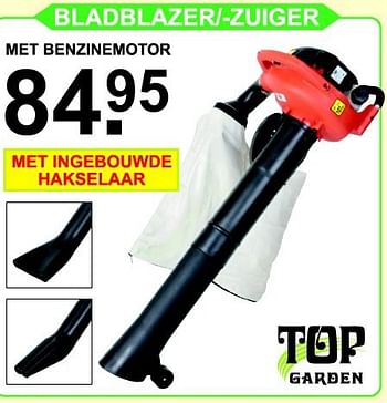 Aanbiedingen Bladblazer- zuiger - Top Garden - Geldig van 29/09/2014 tot 19/10/2014 bij Van Cranenbroek