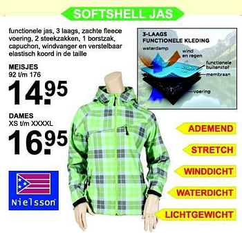 Aanbiedingen Softshell meisjes - Nielsson - Geldig van 29/09/2014 tot 19/10/2014 bij Van Cranenbroek