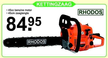 Aanbiedingen Kettingzaag - Rhodos - Geldig van 29/09/2014 tot 19/10/2014 bij Van Cranenbroek