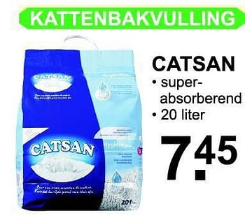Aanbiedingen Kattenbakvulling - Catsan - Geldig van 29/09/2014 tot 19/10/2014 bij Van Cranenbroek