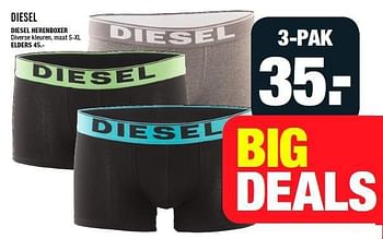 Aanbiedingen Diesel herenboxer - Diesel - Geldig van 29/09/2014 tot 05/10/2014 bij Big Bazar