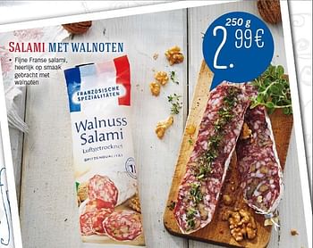 Aanbiedingen Salami metwalnoten - Huismerk - Lidl - Geldig van 29/09/2014 tot 05/10/2014 bij Lidl