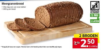 Aanbiedingen Meergranenbrood - Huismerk - Lidl - Geldig van 29/09/2014 tot 05/10/2014 bij Lidl