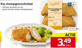 Aanbiedingen Kip-champignonschnitzel - Huismerk - Lidl - Geldig van 29/09/2014 tot 05/10/2014 bij Lidl