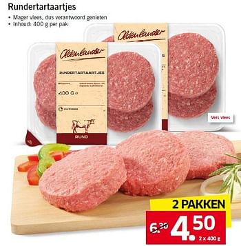 Aanbiedingen Rundertartaartjes - Huismerk - Lidl - Geldig van 29/09/2014 tot 05/10/2014 bij Lidl