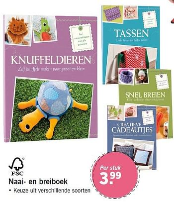 Aanbiedingen Naai- en breiboek - Huismerk - Lidl - Geldig van 29/09/2014 tot 05/10/2014 bij Lidl