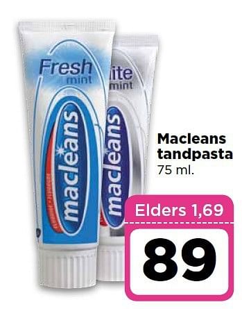 Aanbiedingen Macleans tandpasta - Macleans - Geldig van 30/09/2014 tot 06/10/2014 bij Dirx Drogisterijen