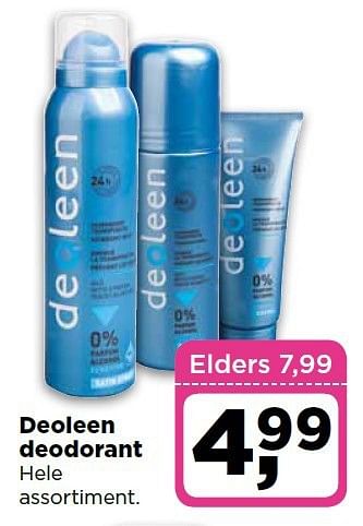 Aanbiedingen Deoleen deodorant hele assortiment - Deoleen - Geldig van 30/09/2014 tot 06/10/2014 bij Dirx Drogisterijen