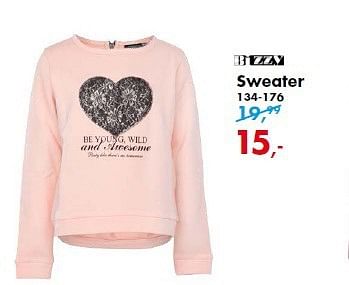 Aanbiedingen Sweater - Bizzy - Geldig van 06/10/2014 tot 12/10/2014 bij Bristol
