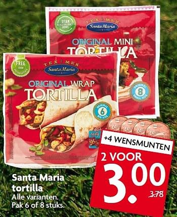 Aanbiedingen Santa maria tortilla - Santa Maria - Geldig van 26/10/2014 tot 01/11/2014 bij Deka Markt