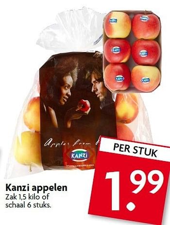 Aanbiedingen Kanzi appelen zak 1,5 kilo of schaal - Huismerk - Deka Markt - Geldig van 26/10/2014 tot 01/11/2014 bij Deka Markt