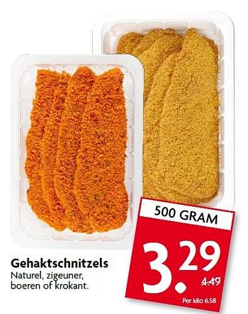 Aanbiedingen Gehaktschnitzels naturel, zigeuner, boeren of krokant - Huismerk - Deka Markt - Geldig van 26/10/2014 tot 01/11/2014 bij Deka Markt