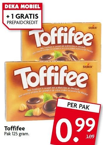 Aanbiedingen Toffifee - Toffifee - Geldig van 26/10/2014 tot 01/11/2014 bij Deka Markt