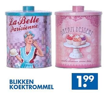Aanbiedingen Blikken koektrommel - Huismerk - Zeeman  - Geldig van 11/10/2014 tot 25/10/2014 bij Zeeman