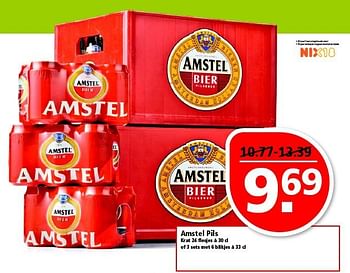 Aanbiedingen Amstel pils - Amstel - Geldig van 19/10/2014 tot 25/10/2014 bij Plus