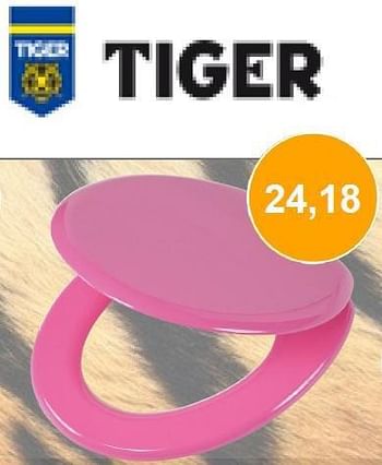 Aanbiedingen Wc bril - Tiger - Geldig van 01/10/2014 tot 31/10/2014 bij Sanitairwinkel