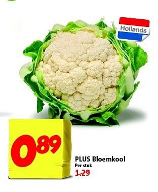 Aanbiedingen Plus bloemkool - Huismerk - Plus - Geldig van 26/10/2014 tot 01/11/2014 bij Plus