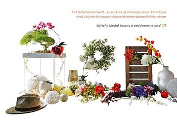 Aanbiedingen Bij profijt meubel koopt u al een bloemetje vanaf - Huismerk - Profijt Meubelen - Geldig van 08/10/2014 tot 31/10/2014 bij Profijt Meubel