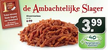 Aanbiedingen Shoarmavlees - Huismerk - Em-té - Geldig van 26/10/2014 tot 01/11/2014 bij Em-té