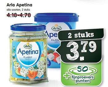 Aanbiedingen Arla apetina - Arla - Geldig van 26/10/2014 tot 01/11/2014 bij Em-té