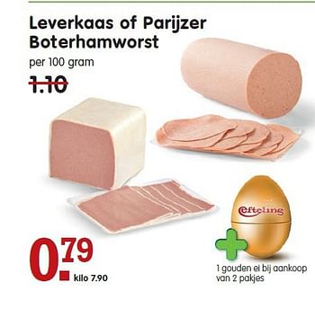 Aanbiedingen Leverkaas of parijzer boterhamworst - Huismerk - Em-té - Geldig van 26/10/2014 tot 01/11/2014 bij Em-té