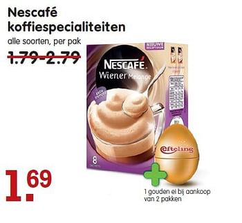 Aanbiedingen Nescafé koffiespecialiteiten - Nescafe - Geldig van 26/10/2014 tot 01/11/2014 bij Em-té