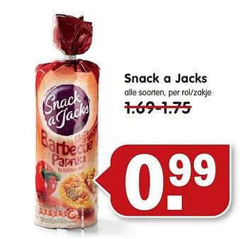 Aanbiedingen Snack a jacks - Snack a Jacks - Geldig van 26/10/2014 tot 01/11/2014 bij Em-té