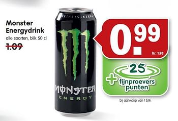 Aanbiedingen Monster energydrink - Monster - Geldig van 26/10/2014 tot 01/11/2014 bij Em-té