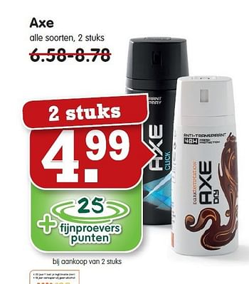 Aanbiedingen Axe - Axe - Geldig van 26/10/2014 tot 01/11/2014 bij Em-té