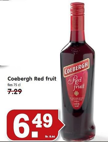 Aanbiedingen Coebergh red fruit - Coebergh - Geldig van 26/10/2014 tot 01/11/2014 bij Em-té