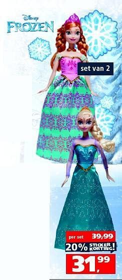 Aanbiedingen Disney frozen - Disney  Frozen - Geldig van 18/10/2014 tot 02/11/2014 bij Intertoys
