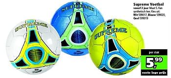Aanbiedingen Supreme voetbal vanaf 3 jaar - Supreme - Geldig van 18/10/2014 tot 02/11/2014 bij Intertoys