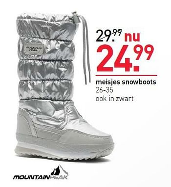 Aanbiedingen Meisjes snowboots - Mountainpeak - Geldig van 27/10/2014 tot 02/11/2014 bij Scapino