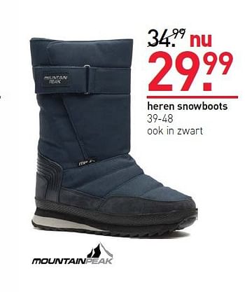 Aanbiedingen Heren snowboots - Mountainpeak - Geldig van 27/10/2014 tot 02/11/2014 bij Scapino