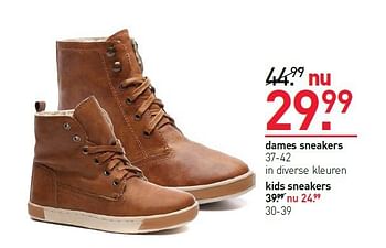 Aanbiedingen Dames sneakers - Huismerk - Scapino - Geldig van 27/10/2014 tot 02/11/2014 bij Scapino