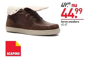 Aanbiedingen Heren sneakers - Huismerk - Scapino - Geldig van 27/10/2014 tot 02/11/2014 bij Scapino