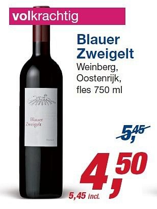 Aanbiedingen Blauer zweigelt weinberg, oostenrijk - Rode wijnen - Geldig van 22/10/2014 tot 04/11/2014 bij Makro
